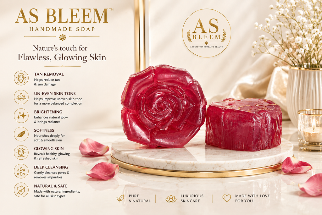 HANDMADE RED ROSE SOAP