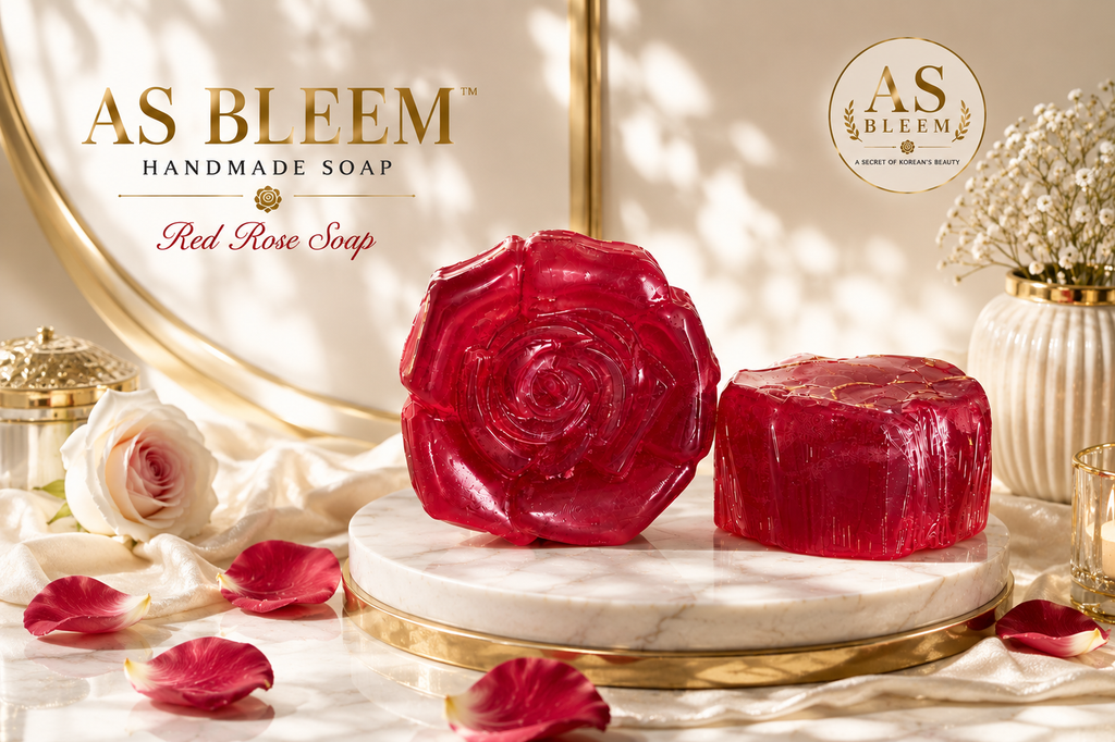 HANDMADE RED ROSE SOAP