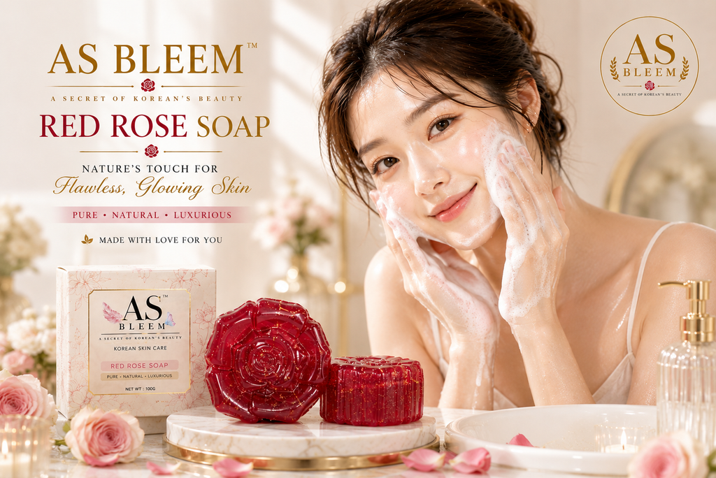 HANDMADE RED ROSE SOAP