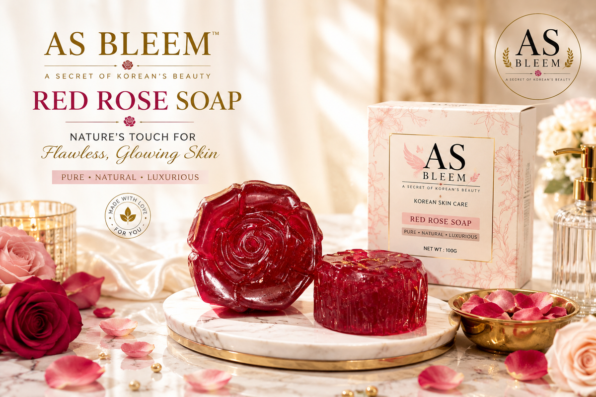 HANDMADE RED ROSE SOAP